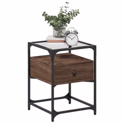 VidaXL 846082 Table de nuit et table de chevet Chêne