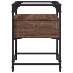 VidaXL 846082 Table de nuit et table de chevet Chêne - Vue supplémentaire 5