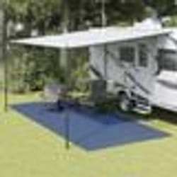 vidaXL Tapis de tente bleu 5,5x2,5 m