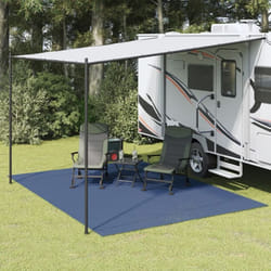 vidaXL Tapis de tente bleu 4x3 m