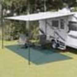 vidaXL Tapis de tente vert 5,5x2,5 m