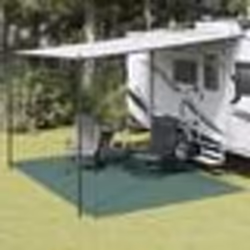 vidaXL Tapis de tente vert 4x3 m