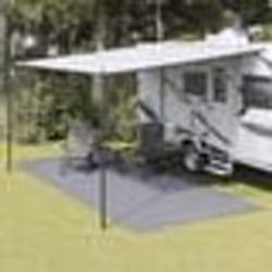 vidaXL Tapis de tente gris clair 5,5x2,5 m
