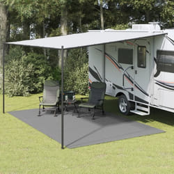 vidaXL Tapis de tente gris clair 5x3 m