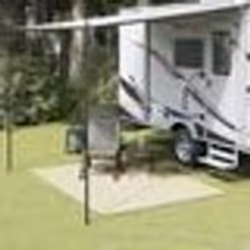 vidaXL Tapis de tente crème 2,5x2 m