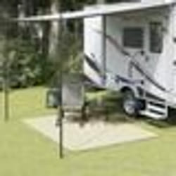 vidaXL Tapis de tente crème 2,5x2 m