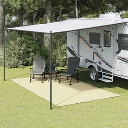 vidaXL Tapis de tente crème 4x2,5 m