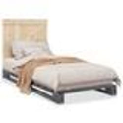 vidaXL Cadre de lit sans matelas gris 90x200 cm bois de pin massif - 90 x 200 cm