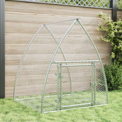 Vidaxl - Clapier argenté 100x105x120 cm acier galvanisé