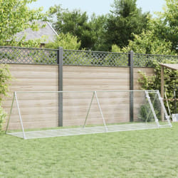 Cage à lapin argenté 400x105x91 cm acier galvanisé Vidaxl
