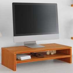 Support de moniteur marron miel 50x24x13 cm bois de pin solide Vidaxl