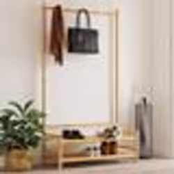 vidaXL Porte-vêtement avec étagères 103x40x183 cm bambou