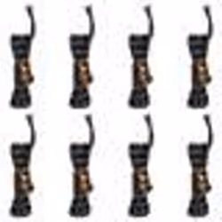 vidaXL Cordes de haubanage avec clés réfléchissantes 8 pcs 4 m 4 mm