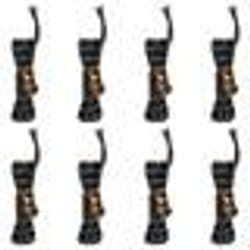vidaXL Cordes de haubanage avec clés réfléchissantes 8 pcs 4 m 4 mm