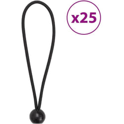 Vidaxl - Cordes élastiques avec balles 25 pcs 21x0,5 cm