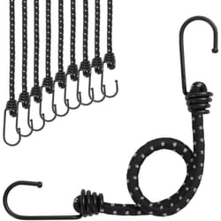 Vidaxl - Cordes élastiques avec bandes réfléchissantes et crochets 10pcs