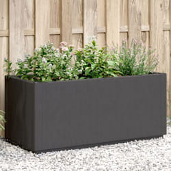 Vidaxl - Jardinière gris foncé 80x36x35 cm pp