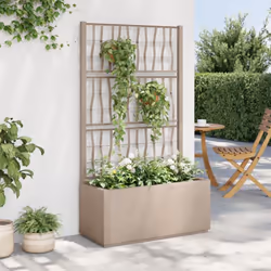 Cette jardinière avec treillis est un excellent choix pour les plantes grimpantes dans votre jardin, sur votre patio et terra ...