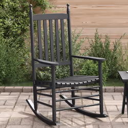 VidaXL 4008870 chaise d'extérieur Terrace Bois Noir - Vue supplémentaire 2