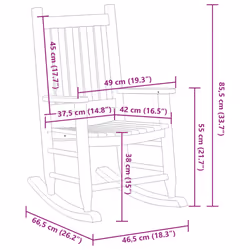 VidaXL 4008877 Fauteuil à bascule et planche pour enfant - Vue supplémentaire 8