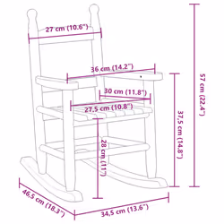 VidaXL 4008879 Fauteuil à bascule et planche pour enfant - Vue supplémentaire 8