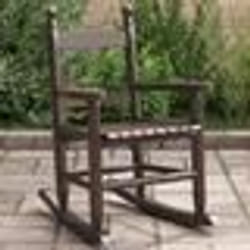 vidaXL Chaise à bascule enfants marron bois de peuplier massif