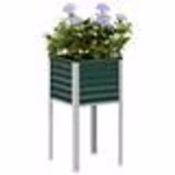 vidaXL Jardinière vert 45x45x88 cm acier