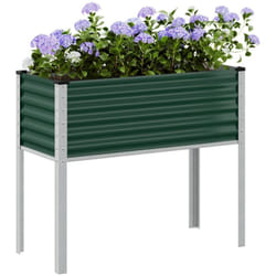 Vidaxl - Jardinière vert 100x41x90 cm acier