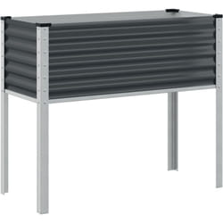 vidaXL Jardinière anthracite 100x41x90 cm acier