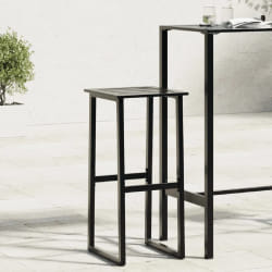 vidaXL Tabourets de bar lot de 4 - Noir