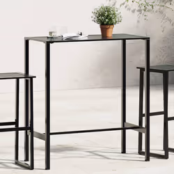 VidaXL 4009268 table de jardin Noir - Vue supplémentaire 2