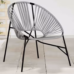 Détendez-vous et profitez du plein air dans cette confortable chaise de jardin en forme d'œuf ! Matériau durable : la résine  ...