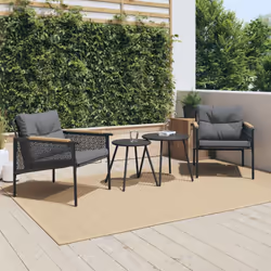 Cet ensemble de meubles de balcon est le complément parfait de votre arrière-cour, terrasse ou patio, offrant un espace confo ...
