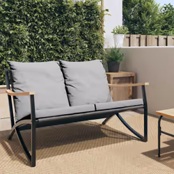 Ce banc de jardin avec coussin est le choix parfait si vous êtes à la recherche de détente et de plaisir dans les espaces ext ...