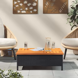VidaXL 3281629 table de jardin Noir, Marron