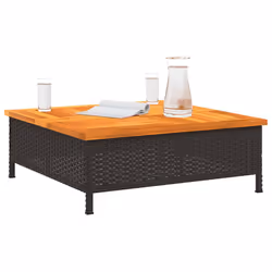 VidaXL 3281629 table de jardin Noir, Marron - Vue supplémentaire 4