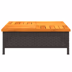 VidaXL 3281629 table de jardin Noir, Marron - Vue supplémentaire 5