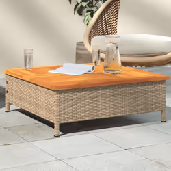 VidaXL 3281631 table de jardin Beige, Marron