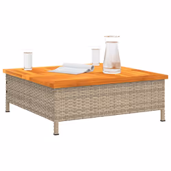VidaXL 3281631 table de jardin Beige, Marron - Vue supplémentaire 4