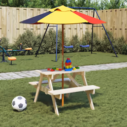 VidaXL 3281613 table de jardin Multicolore - Vue supplémentaire 2
