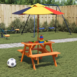 VidaXL 3281615 table de jardin Multicolore - Vue supplémentaire 2