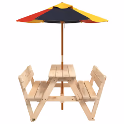 VidaXL 3281617 table de jardin Multicolore - Vue supplémentaire 4