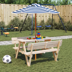 VidaXL 3281618 table de jardin Bleu - Vue supplémentaire 2