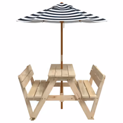 VidaXL 3281618 table de jardin Bleu - Vue supplémentaire 4