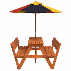 VidaXL 3281619 table de jardin Multicolore - Vue supplémentaire 4