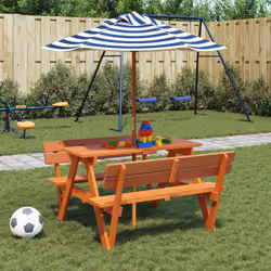 VidaXL 3281620 table de jardin Bleu - Vue supplémentaire 2