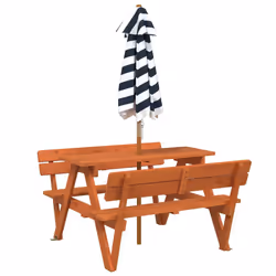 VidaXL 3281620 table de jardin Bleu - Vue supplémentaire 6