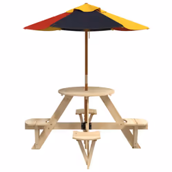 VidaXL 3281621 table de jardin Multicolore - Vue supplémentaire 4