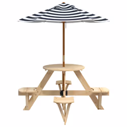 VidaXL 3281622 table de jardin Bleu - Vue supplémentaire 4