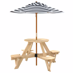 VidaXL 3281622 table de jardin Bleu - Vue supplémentaire 5
